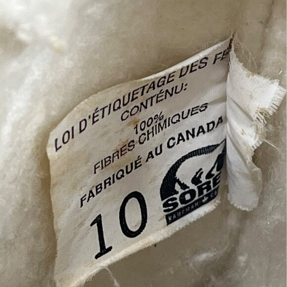 Sorel Size 10 Waterproof Snow Boots Brown Suede Rubber With Shearling Lining - Picture 3 of 10